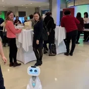 Dr. Miškufová a Dr. Košíková počas konferencie Zborovňa pre STEM pedagógov (v roku 2025)