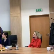 doc. Jenčová, doc. Vašaničová, Dr. Matijová a Dr. Jusková počas záverečnej oponentúry projektu KEGA č. 001PU-4/2022