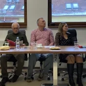 doc. Šofránková, Dr. Petruška, Dr. Vravec, doc. Mokrišová a doc. Horváthová počas záverečnej oponentúry projektu KEGA č. 001PU-4/2022