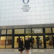 doc. Horváthová a doc. Mokrišová na konferencii EBES v Lisabone (v roku 2025)