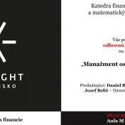 Prednáška odborníkov z praxe v oblasti financií, investovania a bankovníctva