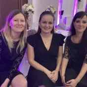 Dr. Miškufová, Dr. Košíková a doc. Vašaničová pri príležitosti 20. výročia založenia fakulty (v roku 2024)