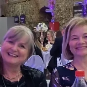doc. Šofranková a Dr. Matijová pri príležitosti 20. výročia založenia fakulty (v roku 2024)