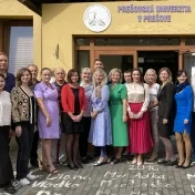 Členovia KFUMM a prodekani doc. Tej a doc. Fedorko počas workshopu Aplikácia moderných trendov v kvantitatívnych metódach vo výučbe finančných a manažérskych predmetov (v roku 2024)