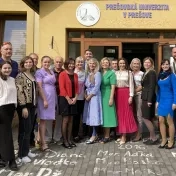 Členovia KFUMM a prodekani doc. Tej a doc. Fedorko počas workshopu Aplikácia moderných trendov v kvantitatívnych metódach vo výučbe finančných a manažérskych predmetov (v roku 2024)