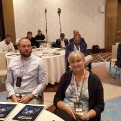 doc. Šofranková a Dr. Korečko na konferencii Inovácie a digitálna transformácia v Bratislave (v roku 2024)