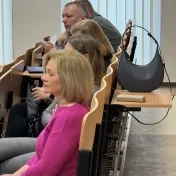 Dr. Matijová, Dr. Miškufová, Dr. Vravec a Dr. Korečko na prednáške spoločnosti KPMG (v roku 2024)