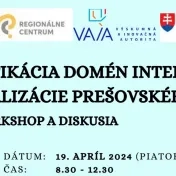 Workshop "Identifikácia domén inteligentnej špecializácie Prešovského kraja"