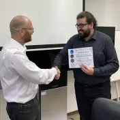 Dr. Bačinský na kurze Základy analýzy dát v programovacom jazyku R (v roku 2023)