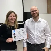 Dr. Miškufová na kurze Základy analýzy dát v programovacom jazyku R (v roku 2023)