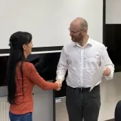 doc. Vašaničová na kurze Základy analýzy dát v programovacom jazyku R (v roku 2023)