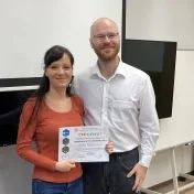 doc. Vašaničová na kurze Základy analýzy dát v programovacom jazyku R (v roku 2023)