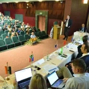 prof. Lyócsa na konferencii vo Vysokých Tatrách (v roku 2023)