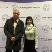 doc. Vašaničová s doc. Leonard-Calin Abrudan, PhD. z University of Oradea v Rumunsku v roku 2023