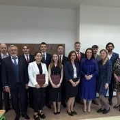 doc. Jenčová a Dr. Miškufová počas magisterských štátnych skúšok (v roku 2025)