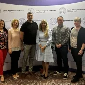Dr. Košíková, Dr. Matijová, prof. Kiseľáková, doc. Šofranková na prednáške Tatra banky (v roku 2024)