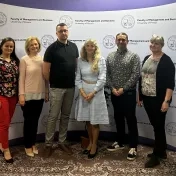 Dr. Košíková, Dr. Matijová, prof. Kiseľáková, doc. Šofranková na prednáške Tatra banky (v roku 2024)