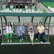 doc. Jenčová a doc. Šofranková počas Slávnostného otvorenia štadióna Futbal Tatran Aréna (v roku 2025)
