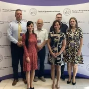 Dr. Vravec, doc. Vašaničová, Dr. Petruška, doc. Horváthová, prof. Lyócsa, doc. Mokrišová na konferencii vo Vysokých Tatrách (v roku 2023)