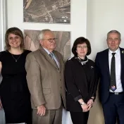 doc. Ing. Sylvia Jenčová, PhD., doc. Ing. Katarína Valášková, PhD., prof. Ing. Štefan Cisko, CSc., prof. Ing. Zdenka Musová, PhD., prof. Ing. Tomáš Klieštik, PhD., prof. Ing. Hussam Musa, PhD. na Fakulte PEDAS ŽU v Žiline (v roku 2024)