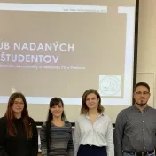 Študenti Klubu nadaných študentov (v roku 2024)
