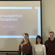 Študenti Klubu nadaných študentov (v roku 2025)