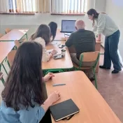Dr. Petruška počas Klubu mladých štatistikov (v roku 2025)