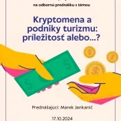 Kryptomena a podniky turizmu. Príležitosť, alebo .... ?
