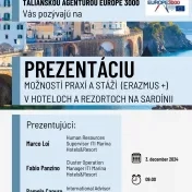 Ponuka odbornej praxe na leto 2025 - Taliansko