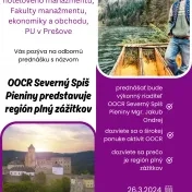 OOCR Severný Spiš Pieniny predstavuje región plný zážitkov