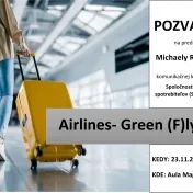 Prednáška: Airlines Green (F)lying
