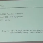 Konferencia Kulinární dědictví v praxi (University College Prague)