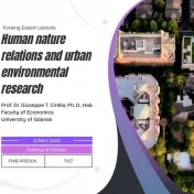Prednáška zahraničného hosťa: Human–Nature Relations and Urban Environmental Research