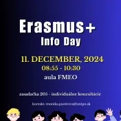 Erasmus+ Info Day na FMEO