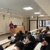 Prodekanka pre zahraničné vzťahy Mgr. Eva Benková, Phd. na Erasmus+ mobilite na partnerskej Università Europea di Roma v Taliansku