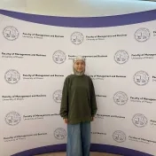 Rukhshona Elmurodova, študentka z Uzbekistanu na štipendijnom pobyte v rámci Národného štipendijného programu (NŠP) na FMEO (2025/2026)