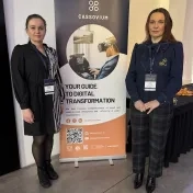 Dr. Košíková a doc. Jenčová počas konferencie Inovácie na dosah - Digitálna (r)evolúcia v Košiciach (v roku 2025)