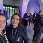 Dr. Košíková a doc. Jenčová počas konferencie Inovácie na dosah - Digitálna (r)evolúcia v Košiciach (v roku 2025)
