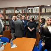 The Vice-Dean for International Relations of the Faculty of Management and Business, Assoc. Prof. Eva Benková, attended a meeting held on the occasion of the official visit of the Ambassador of the French Republic, His Excellency Mr. Nicolas Suran, to the University of Prešov.