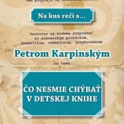 Na kus reči s Petrom Karpinským