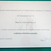 Predškolská a elementárna pedagogika