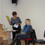 Spisovateľka Gabriela Futová na PF (4. 11. 2013)