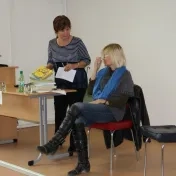 Spisovateľka Gabriela Futová na PF (4. 11. 2013)