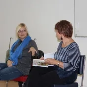 Spisovateľka Gabriela Futová na PF (4. 11. 2013)