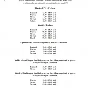 Nácvičné hodiny pre študentov Fakulty športu PU v Prešove počas LS AR 2024/2025