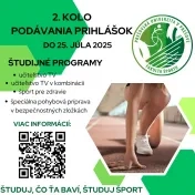 2. kolo podávania prihlášok