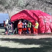 Taktické cvičenie študentov odboru Urgentná zdravotná starostlivosť Fakulty zdravotníckych odborov Prešovskej univerzity v Prešove,  areál Aquaparku Delňa v Prešove.