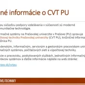 Úvod do vysokoškolského štúdia – CVT PU 2016/2017 (prezentácia)