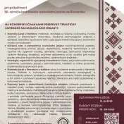 V. medzinárodný kongres rusínskeho jazyka