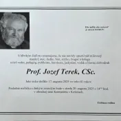 Opustil nás Jozef Terek